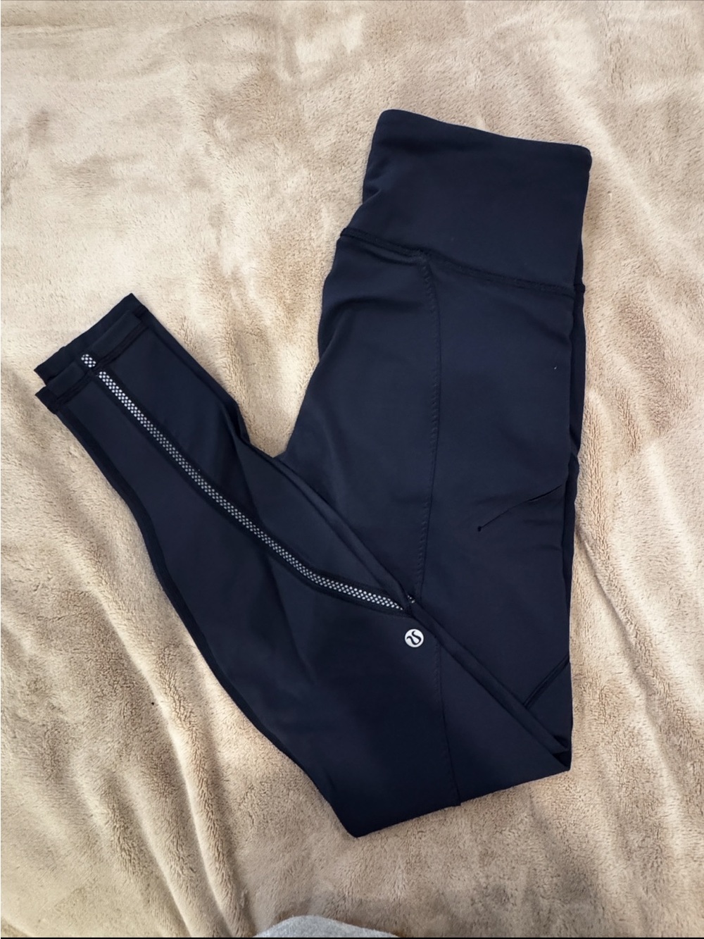 lululemon athletica Midnight Navy Run On Tight Capri Leggings